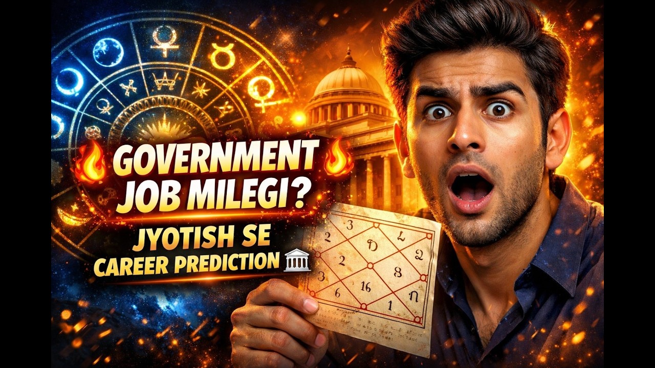 🔥 Government Job Milegi? Jyotish Se Career Prediction 🏛️