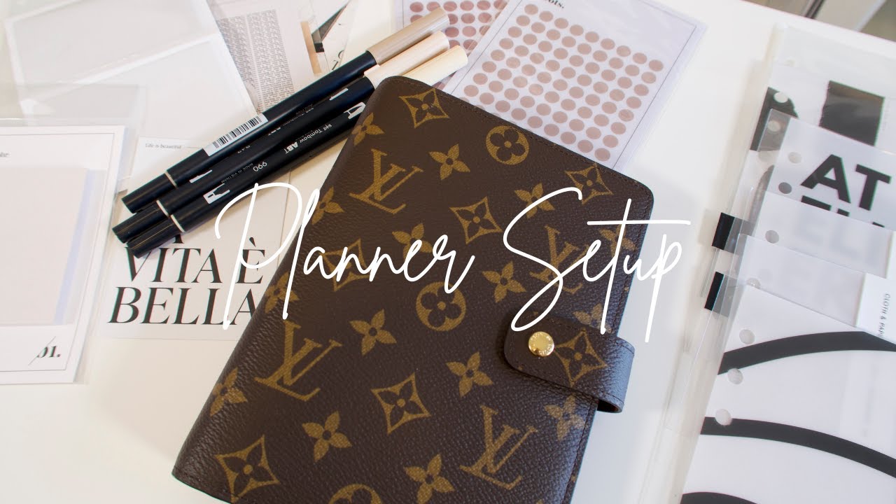 LV MONOGRAM PLANNER SETUP |STATIONARY HAUL, CLOTH & PAPER, 8LOTUS, PEANUTS PLANNER CO| Irene Simply