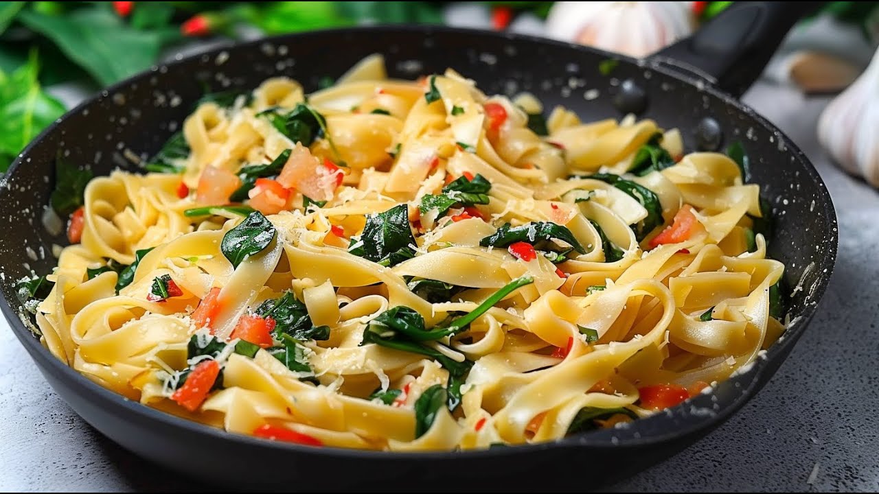 Лучше шпината: паста с мангольдом и сливочным соусом! Этот рецепт заставит вас полюбить мангольд!