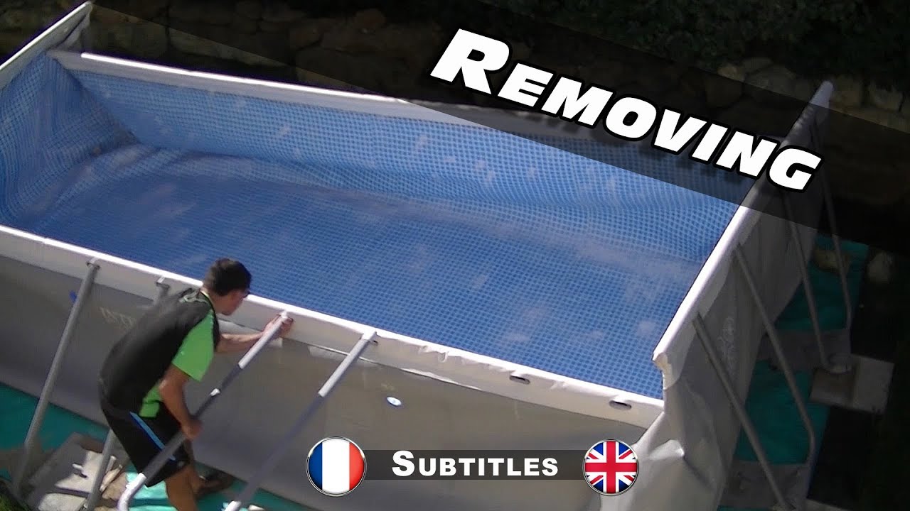 Demontage, pliage de ma piscine Intex Ultra Frame