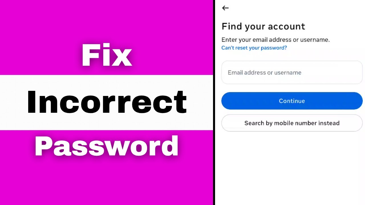Fix Instagram password incorrect problem | how to fix incorrect password on instagram