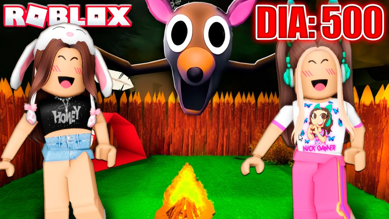 SOBREVIVEMOS 500 DIAS NA FLORESTA - Roblox 99 noites na floresta 🔦