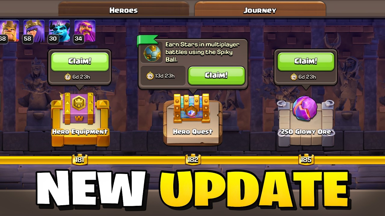 New Hero Journey and Quality of Life Changes in Clash of Clans