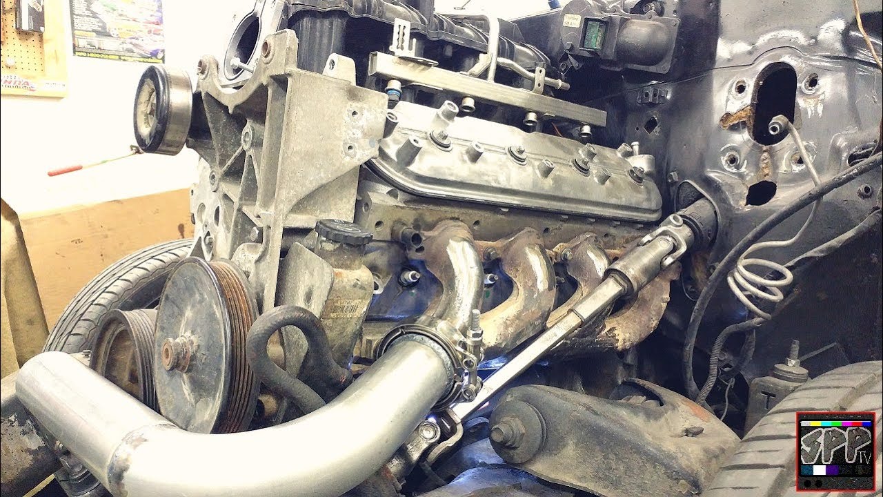 Jeep Steering Shaft Mod + Stock LS Manifold Hotside Begins | S10 Turbo 5.3 Build