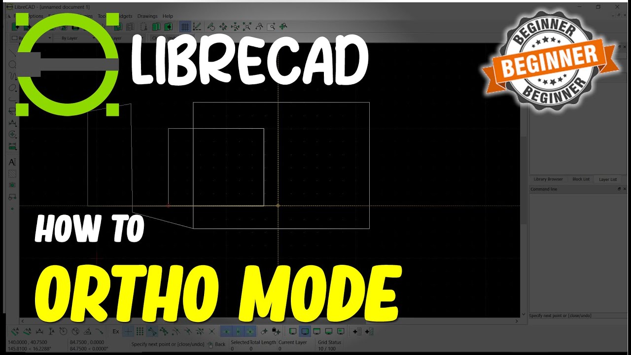 Librecad How To Ortho Mode