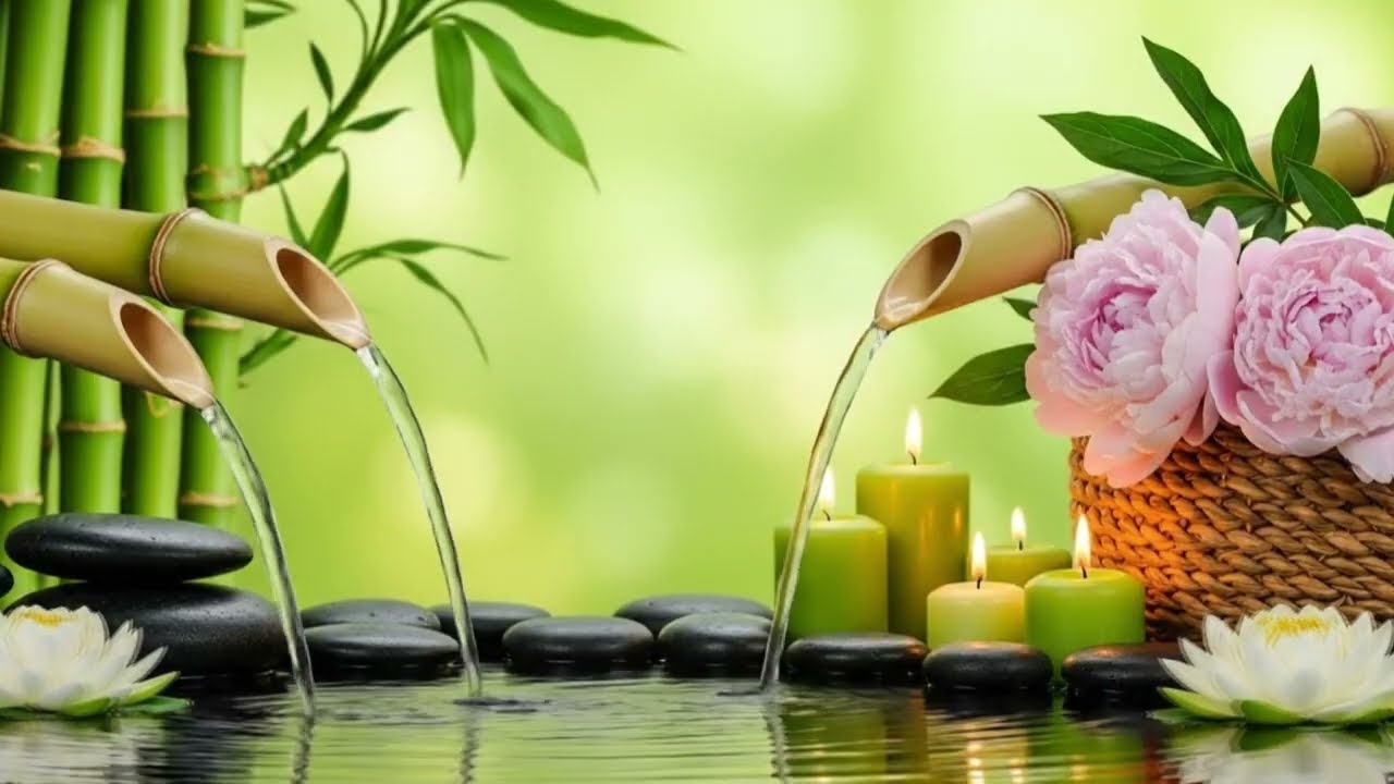 Deep Relaxation Music 🌿 Bamboo Water Sounds for Sleep & Peace
