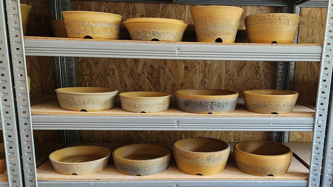 Bonsai pot making - Rough surface with grog