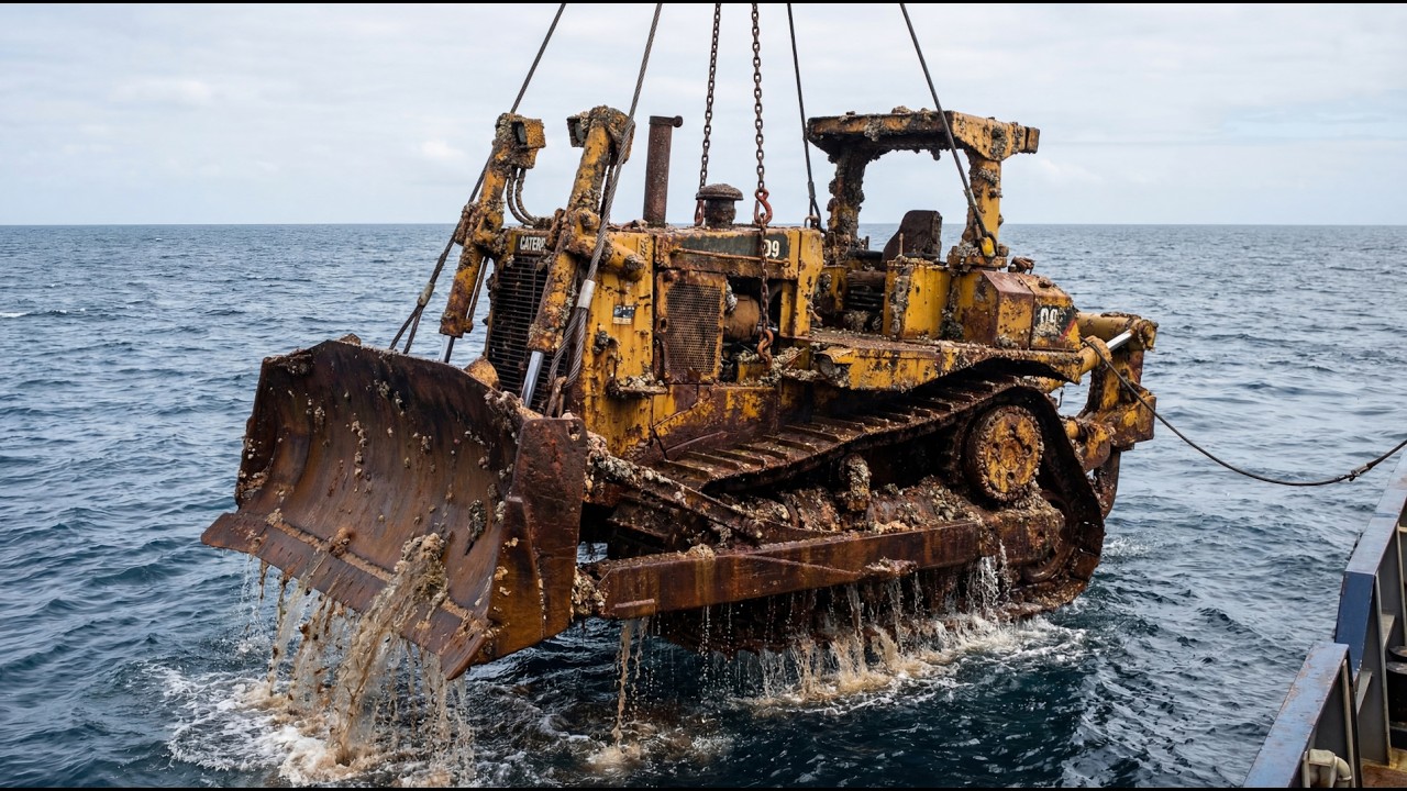 They Found a CAT D9 Bulldozer 30 Feet UNDERWATER — What Happened Next is Unbelievable! 😱
