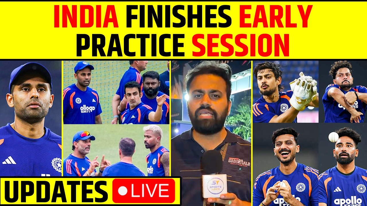 🔴INDIA PRACTICE UPDATES, WRAPS SESSION EARLY- PLAYING 11 UPDATES LIVE FROM COLOMBO