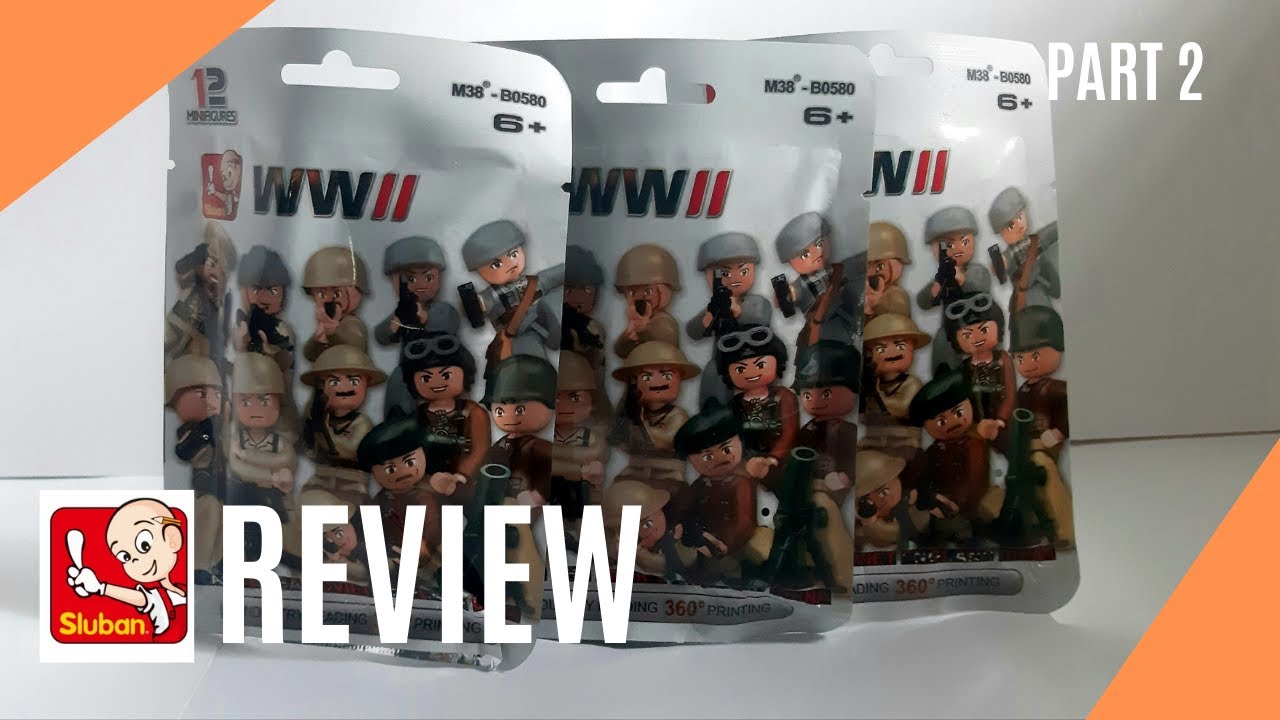 Review Sluban WWII Minifigures Part 2 #legoreview