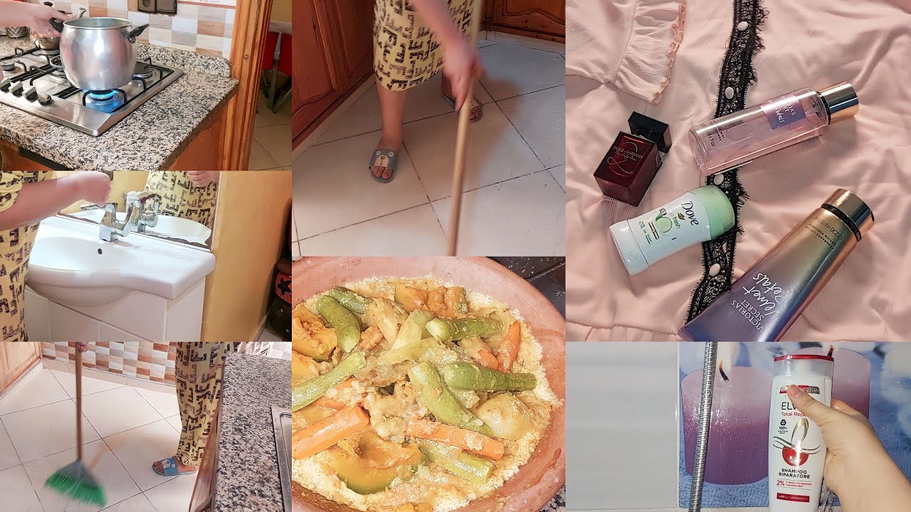 روتين يوم الجمعة 🌸كيفاش كندوز نهاري مع عائلة زوجي 🌸فيديو بلا كلام
