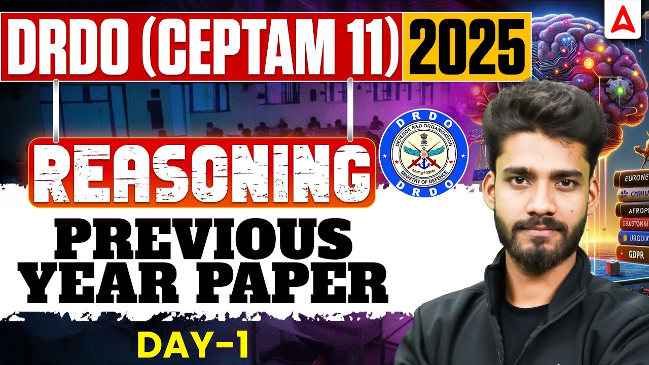 DRDO CEPTAM-11 2025 | Reasoning Previous Year Paper | Day-1 | Full PYQ Solution