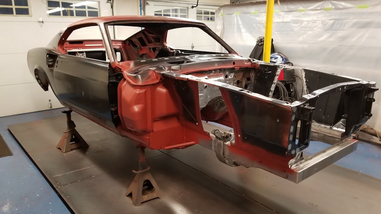 1969 Mustang Fastback New Quarter Panels And Ready For Seam Sealer