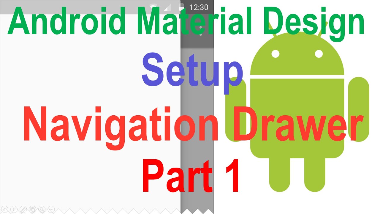 218 Android Navigation Drawer Tutorial Part 1 |