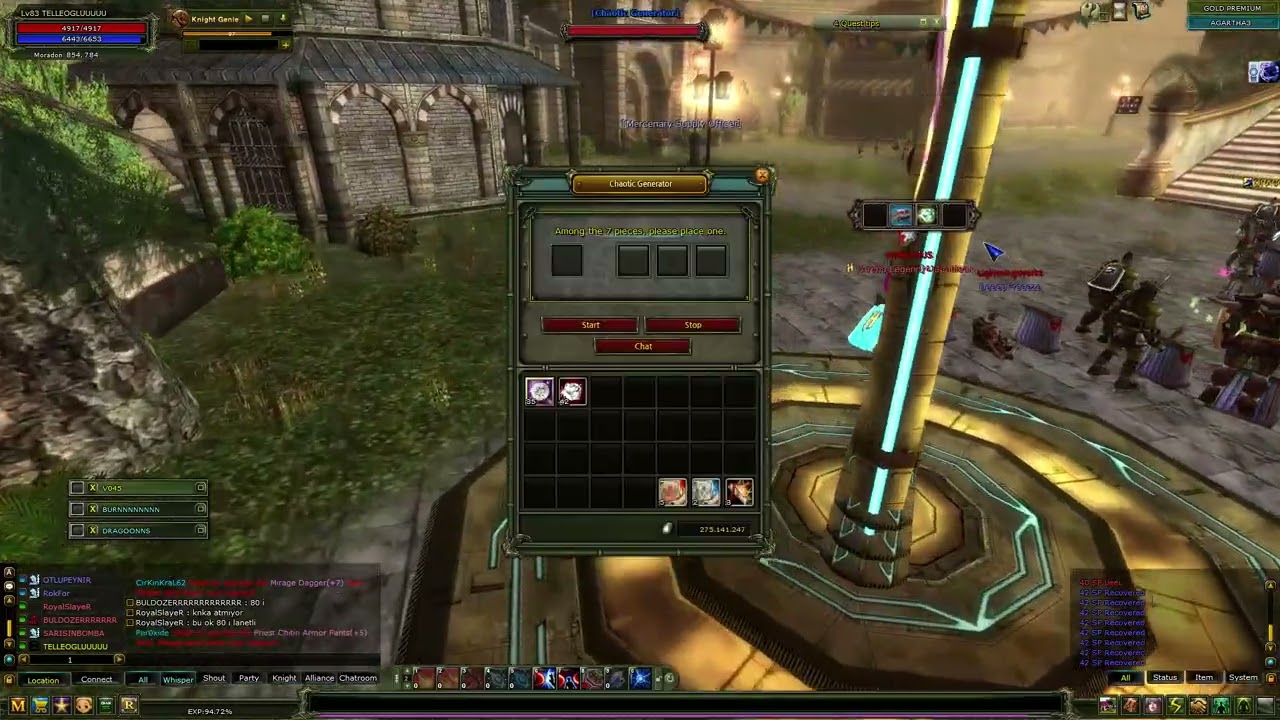 Knight OnLine Client 2026 04 15 gem kırma 50x silver gem kırma