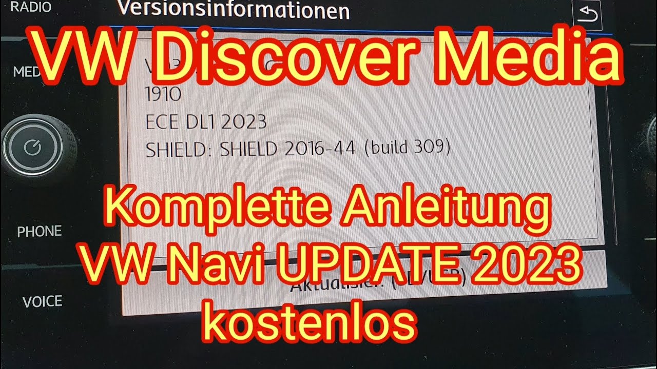 Anleitung: VW Navi Update 2023 (kostenlos) in deutsch - Discover Media für Composition Media