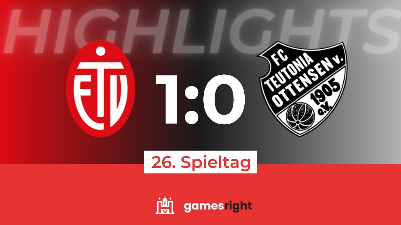 Highlights 26. Spieltag Gamesright Oberliga Hamburg ETV - Teutonia 05