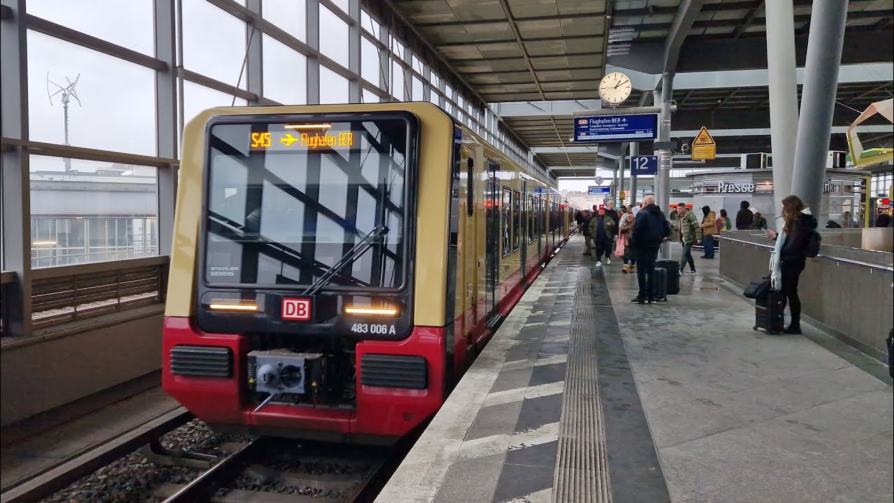 Mitfahrt in der kompletten S45 von Berlin Südkreuz bis Flughafen BER in der BR 483 006 A
