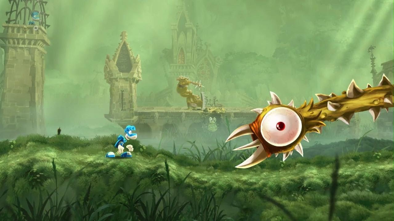 Speed running the first level in rayman legends