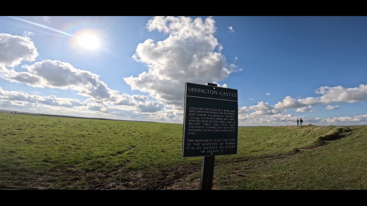 UFFINGTON HORSE and IRON AGE FORT: A walk into the past with the famous chalk horse and hill fort.