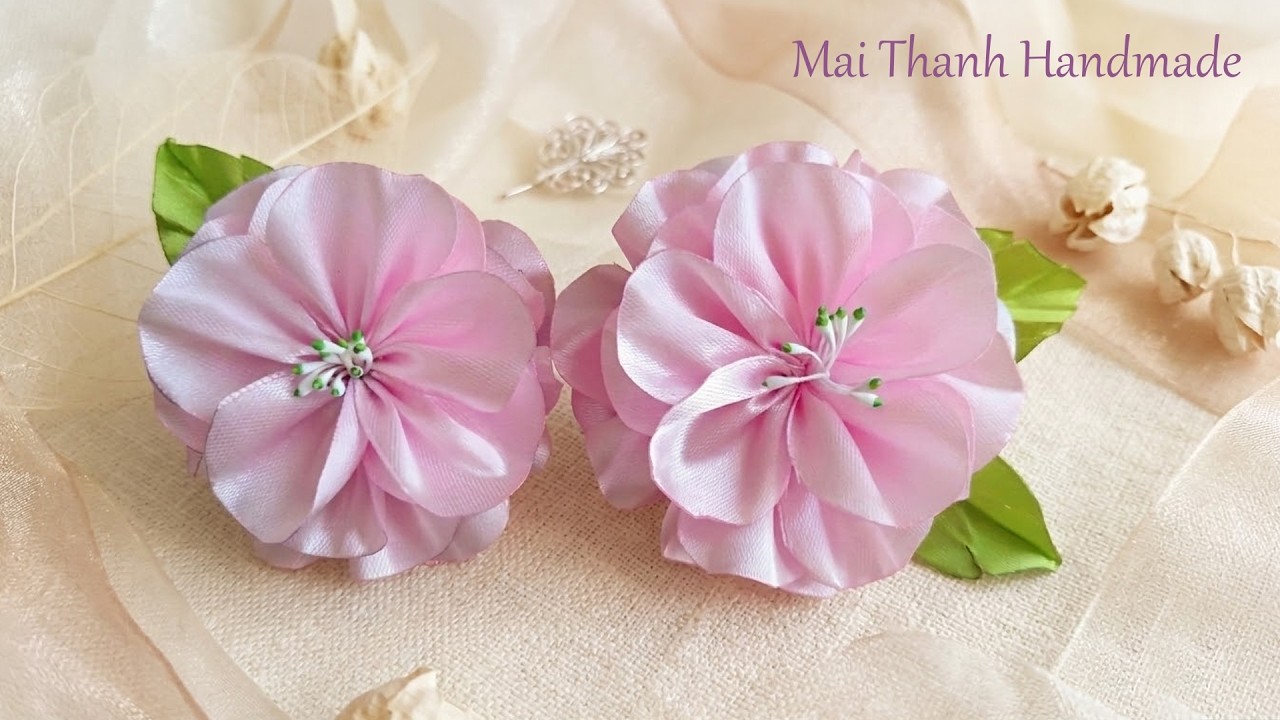 DIY Ribbon Flowers: The Perfect Handmade Gift Idea 🌸Quick & Easy