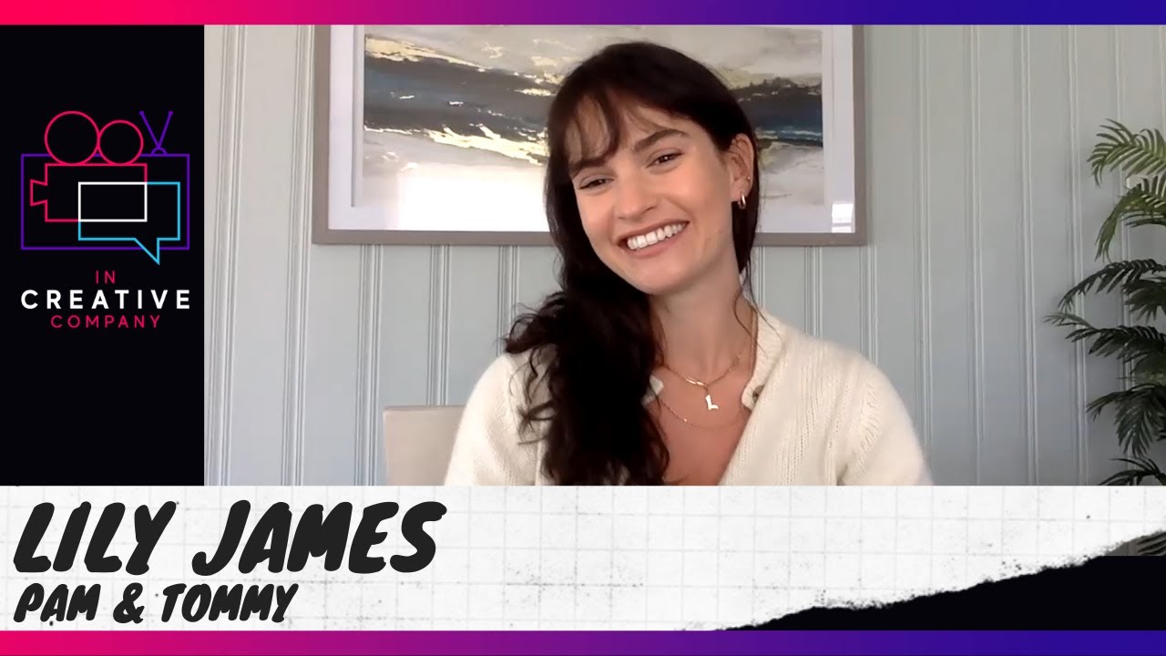 Lily James on Pam & Tommy
