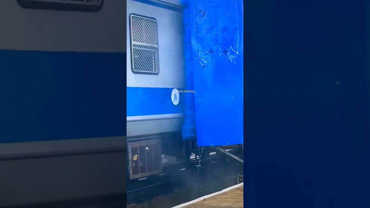 Automatic Coach Washing Plant. Indian Railway 🚂