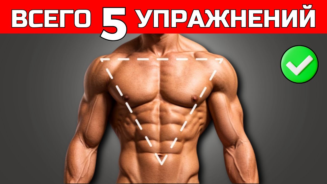 КАК СОЗДАТЬ ИДЕАЛЬНОЕ V ОБРАЗНОЕ МУЖСКОЕ ТЕЛО (ВСЕГО 5 УПРАЖНЕНИЙ!)