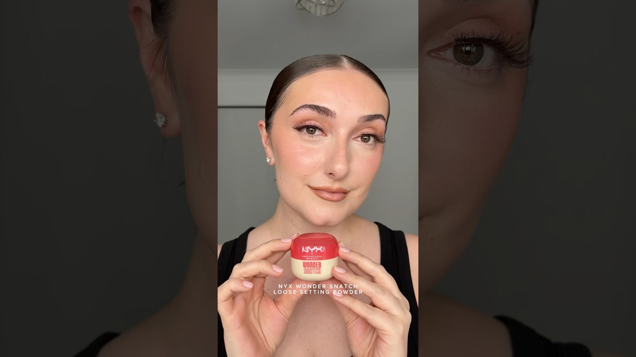 Testing the new NYX Wonder Snatch loose setting powder🤍 