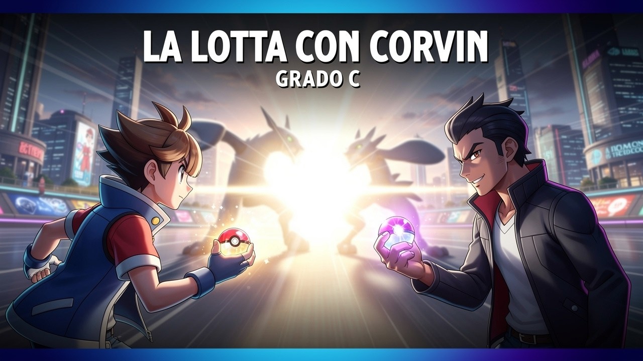 La lotta con Corvin per il grado C - Pokemon Leggende  Z-A