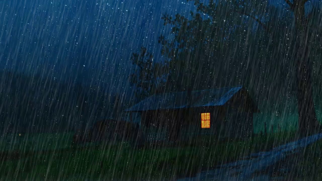 Blackscreen Night Rain 🌙 Deep Sleep Support for Insomnia Relief 💤