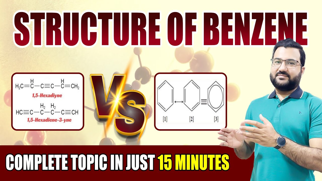 Structure of Benzene Class 12 || Organic Chemistry