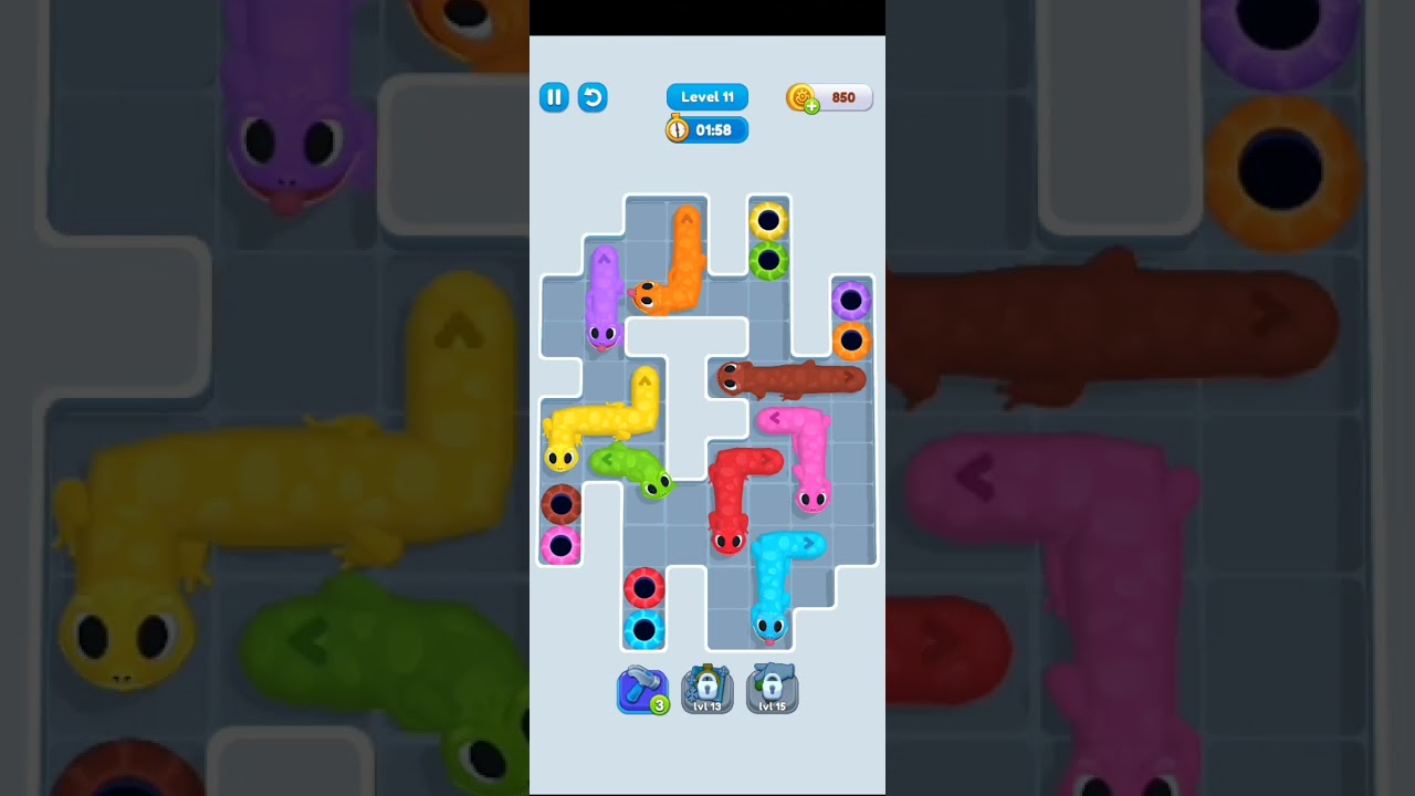 Mobile Gecko cure for brain rot puzzle game 