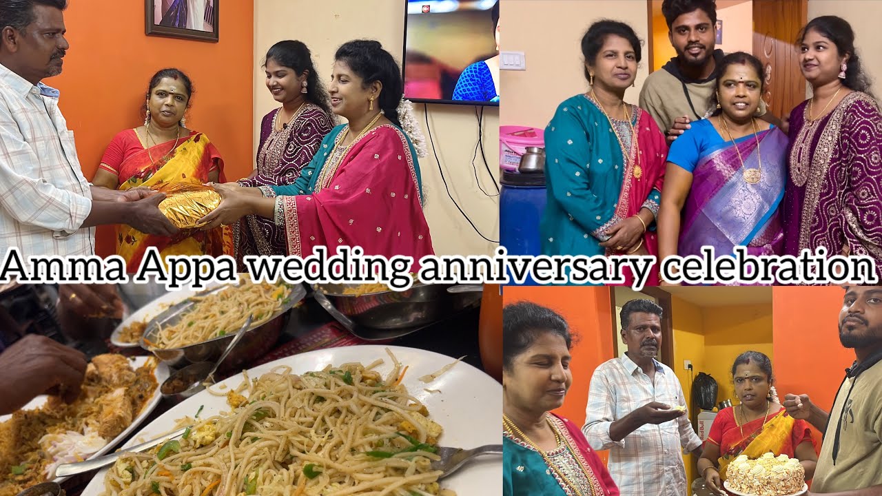 celebrating amma appa 29th wedding anniversary ✨🥰🎉fun guarantee 💯🤣#trendingvideo #ytvideo #family 