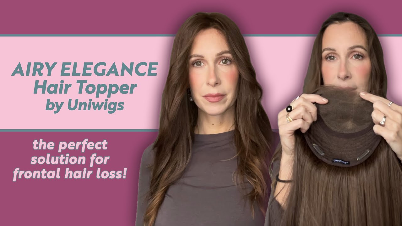Uniwigs AIRY ELEGANCE Lace Front Hair Topper -- Perfect Solution for Frontal Hair Loss!