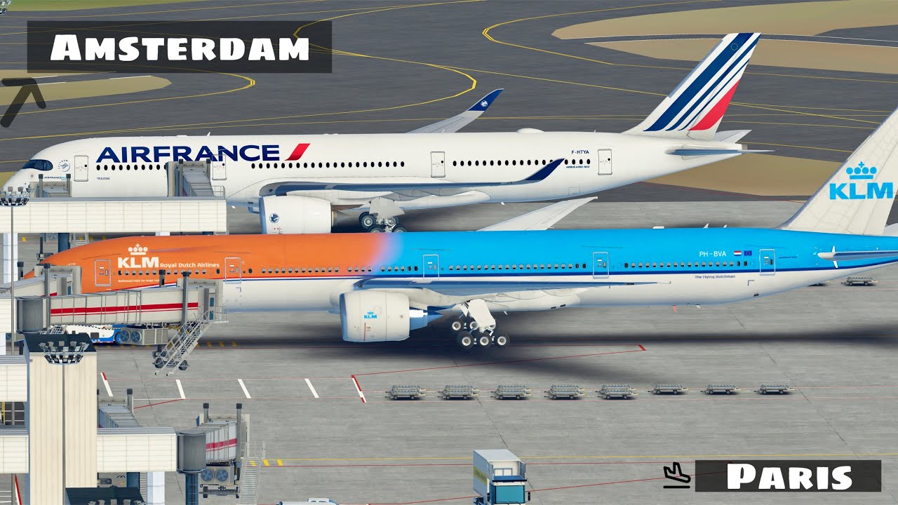 Almost skidded off the runway!! | Airbus A-350| Air France | Amsterdam To Paris | infinite flight 