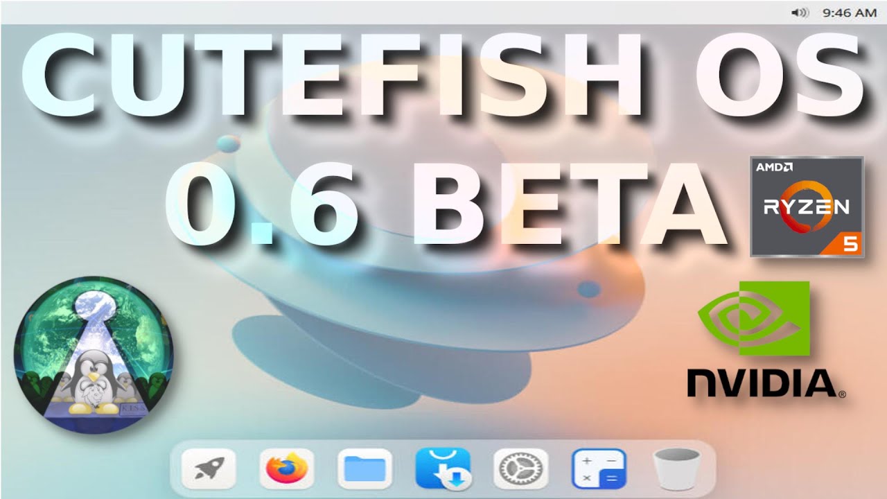 Pogromca Deepin Linux  CuteFish OS 0.6 BETA  w najnowszej wersji. Test na prawdziwym komputerze