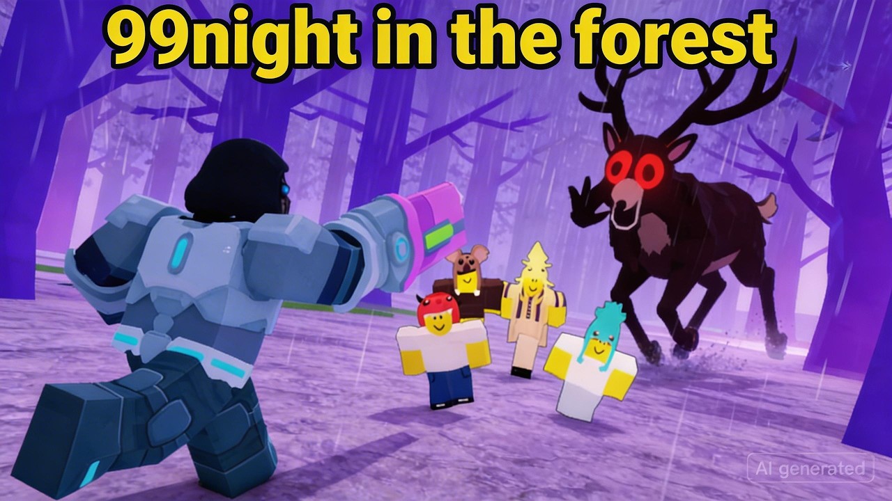 Hard Mode Solo #99nightintheforest #roblox