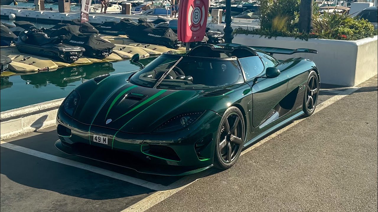 Supercars in Puerto Banus August 2025