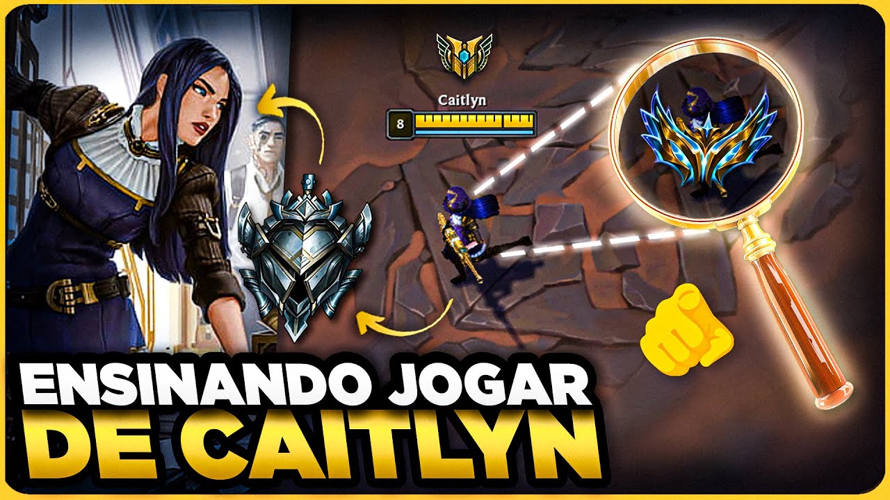 ANALISEI um INSCRITO MONO CAITLYN no PRATA | Aprenda a jogar de Caitlyn