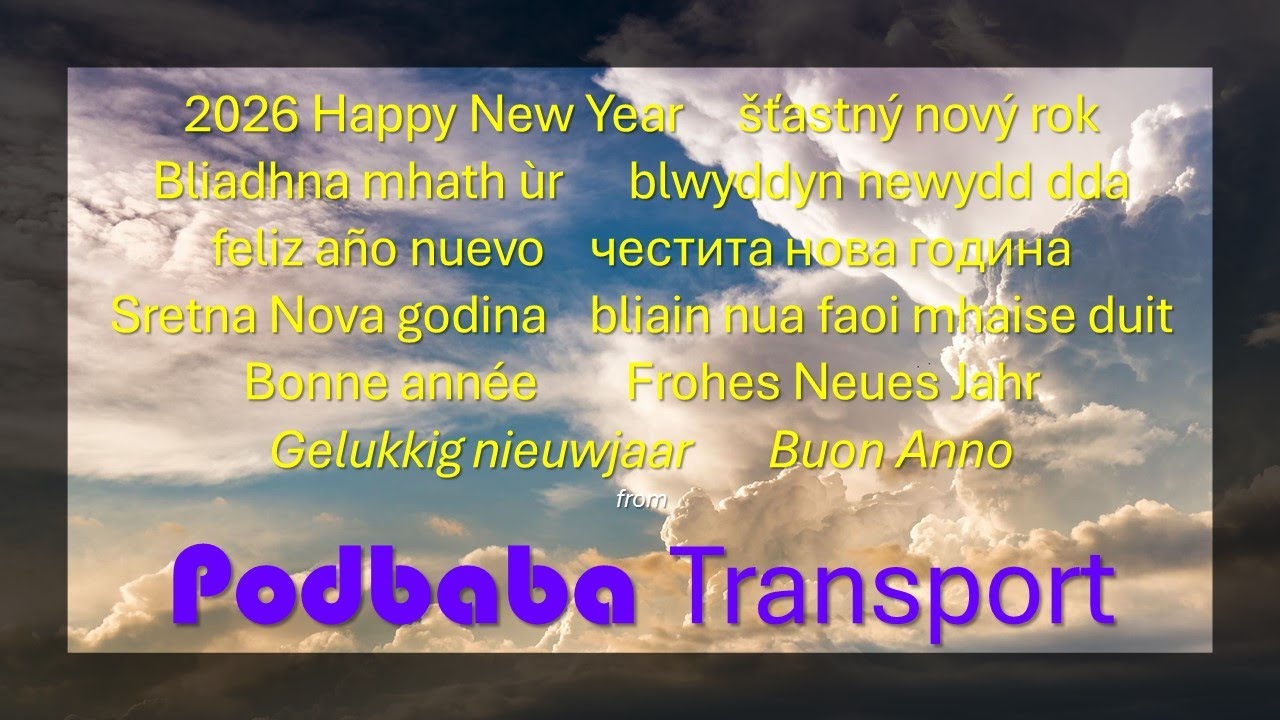 961 - 2026: A Very Happy New Year from Podbaba Transport to all