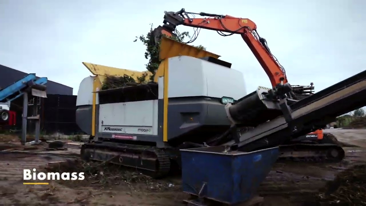 Waste shredder XR3000RC for different waste streams