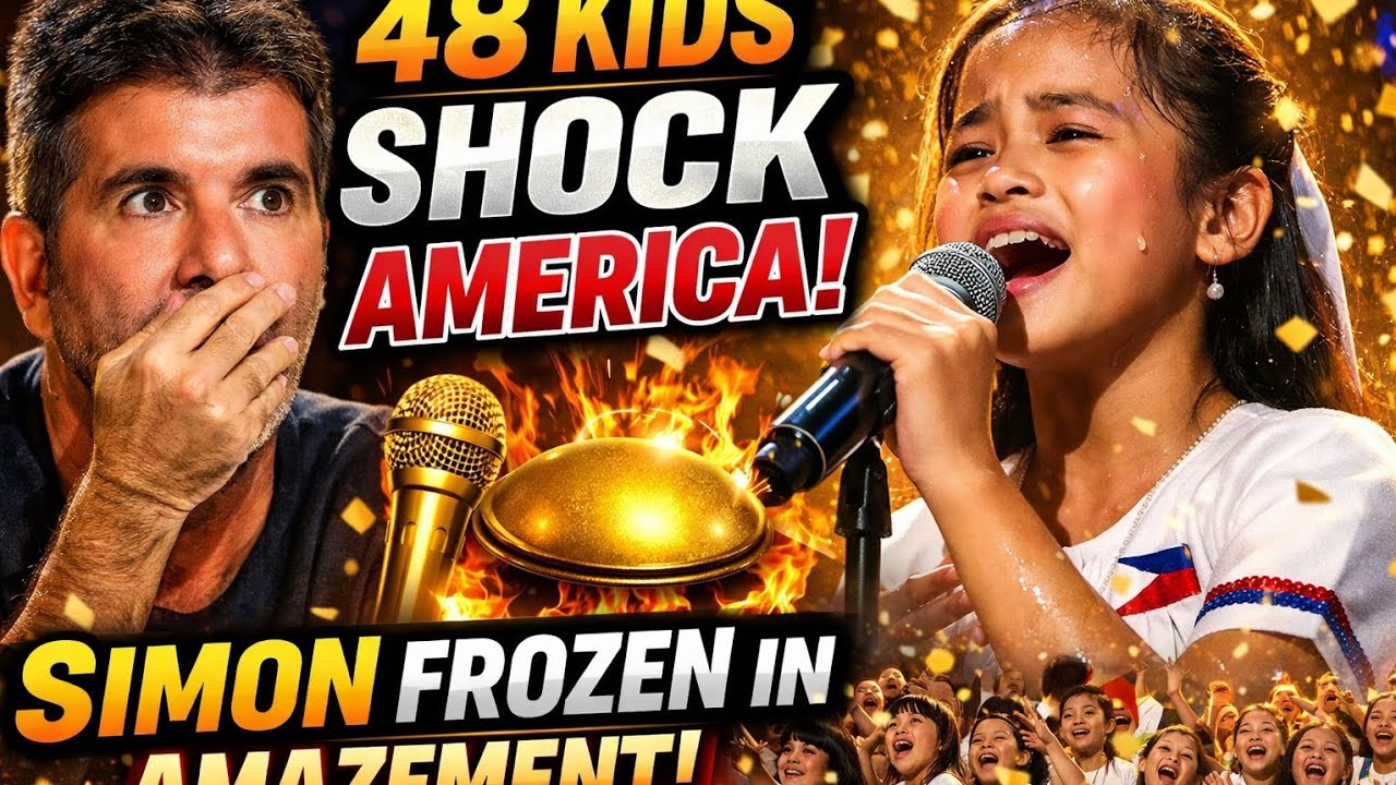 Simon Cowell Left Frozen as 48 Cebu Kids Deliver Unforgettable AGT Moment 🎤🔥