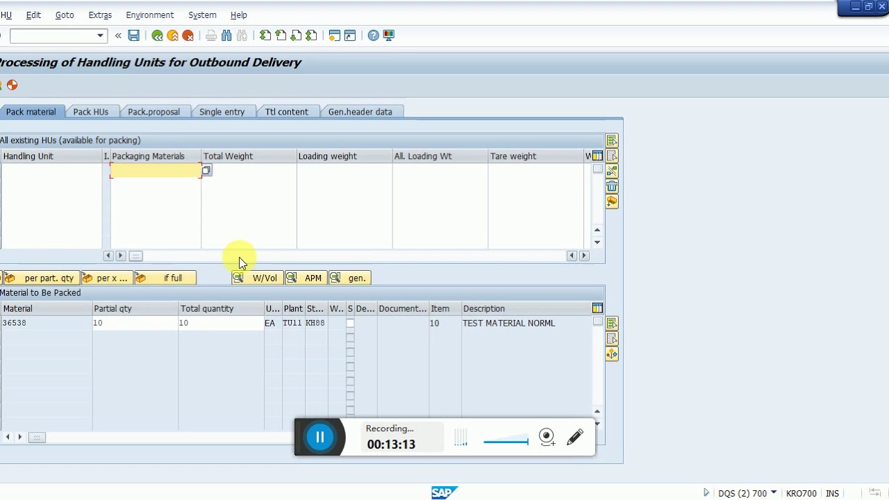 sap sd packing configuration in simple way