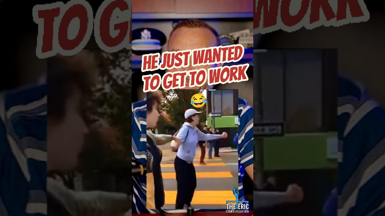 Road Protest Meets Someone Going to Work