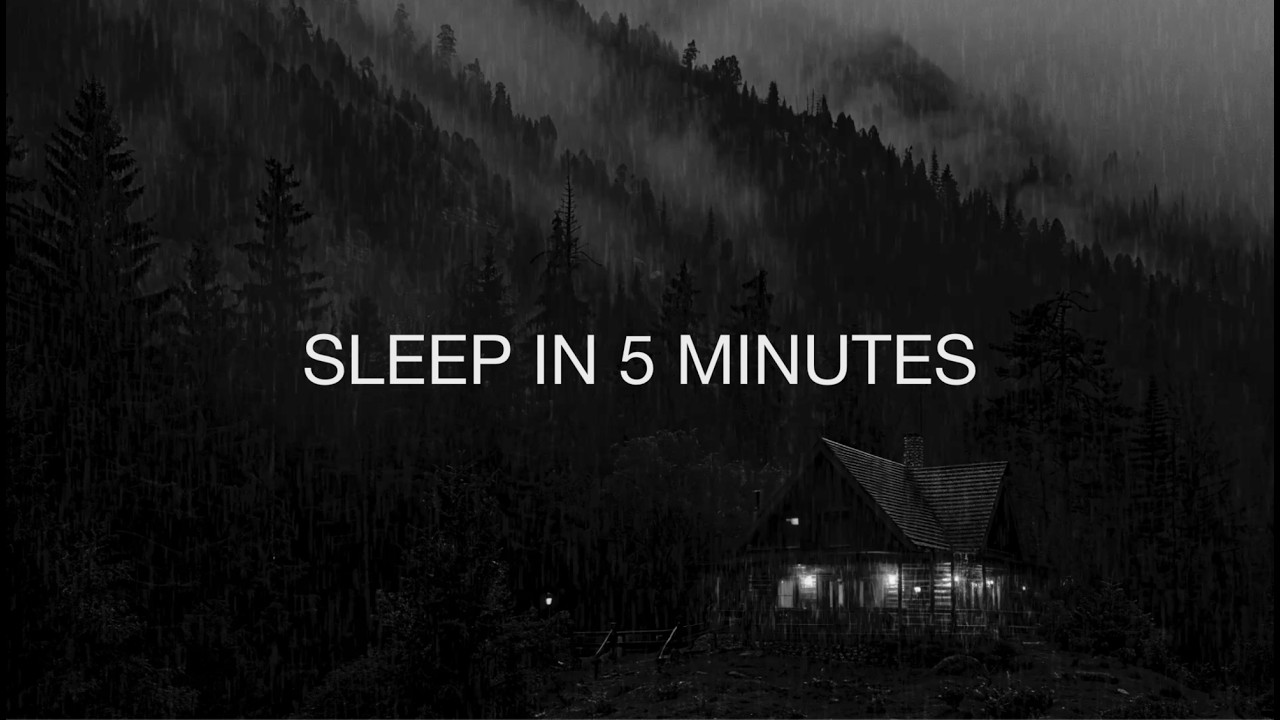 Experience Deep Sleep in 2 Minutes with the sound of Heavy Rain falling outside a dark house.