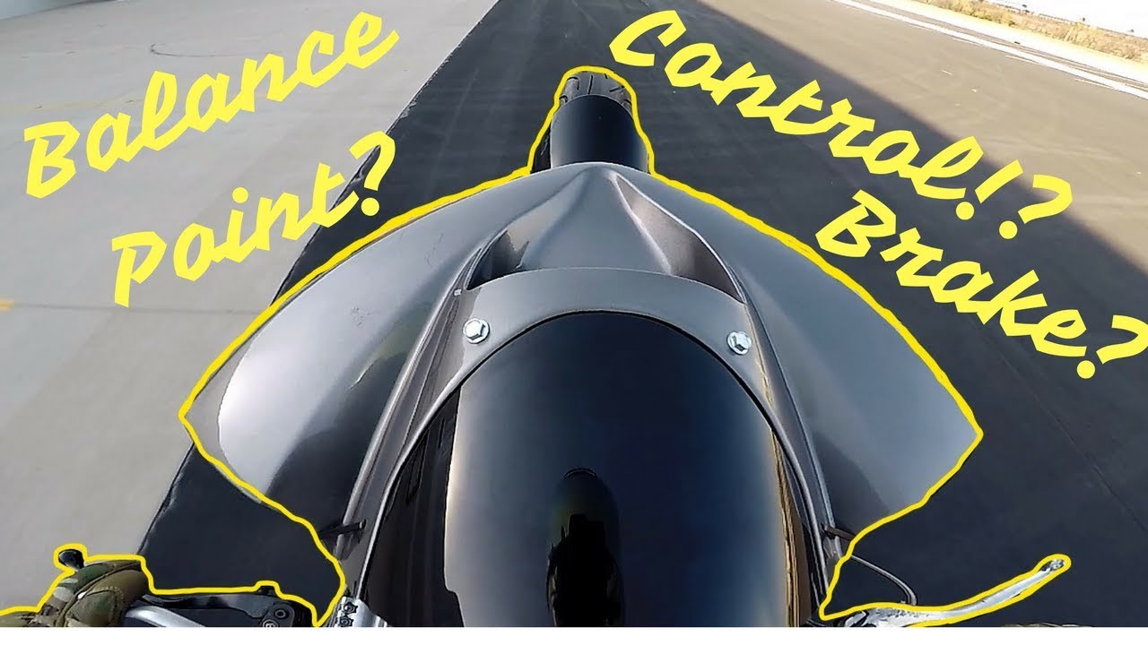 How to Slow WHEELIE at Balance Point, with Rear Brake! (MotoVlog)