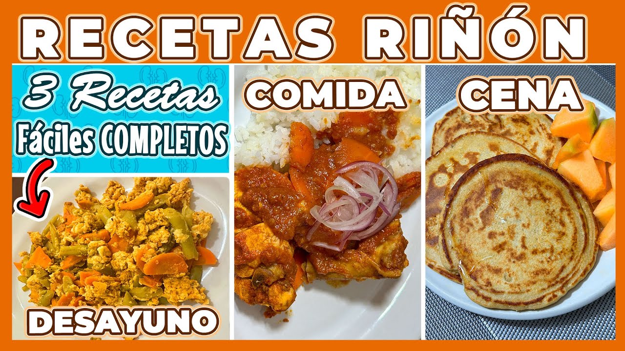 Cocina Renal de UN DÍA! 🥗🥘🥞 Desayuno, Comida y Cena con el CHEF RENAL 👨🏻‍🍳 Junica IRC 💑