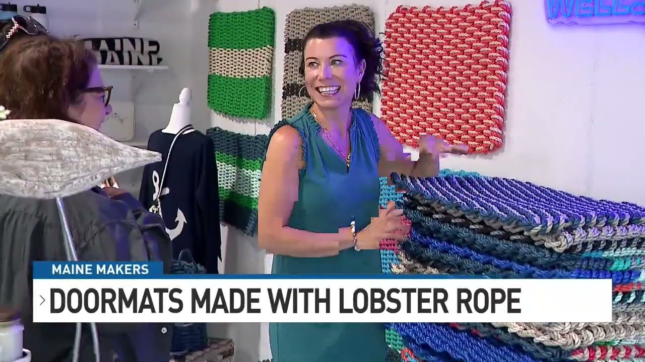 Maine makers create doormats made with lobster rope