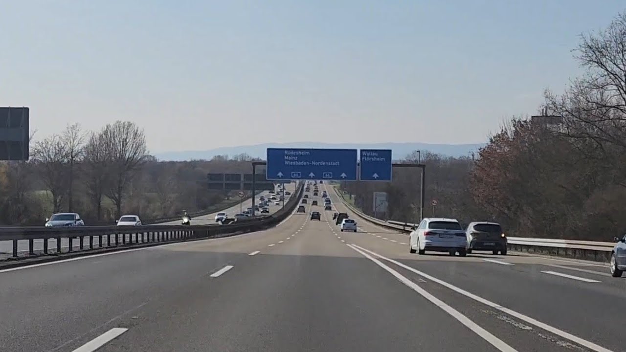 Part-1 A drive from Steinbach to Wiesbaden over Highway A66 PLEASE LIKE&SUBSCRIBE